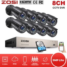 ZOSI 8CH 1080P DVR 2MP