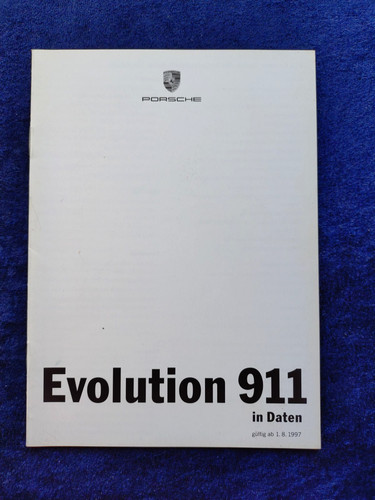 Porsche evolution 911 - 911, 996