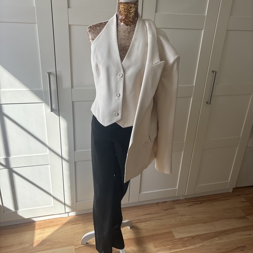 Mango weste creme neckholder - weste,