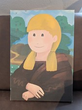 Leinwand Bild Mona Lisa 35x50 cm Kinderzimmer Wanddeko Keilrahmen