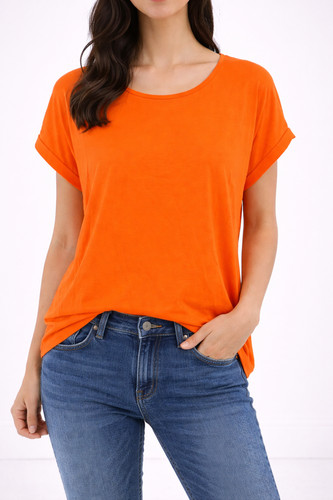 Shirt orange oui damen - 42,
