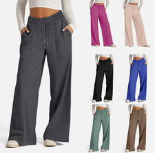 Damen Hoher Taille Weites Bein