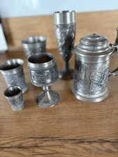 Sammlung zinnbecher alt - zinnbecher,