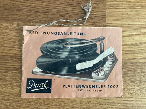Dual 1003 bedienungsanleitung - 1003,