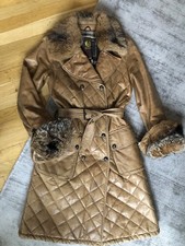 Belstaff Mantel Gold Label 36/38 IT 42 Cognac Ledermantel