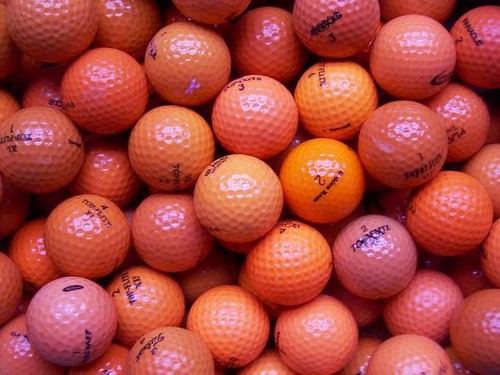 100 golfbälle mix orange - 100,