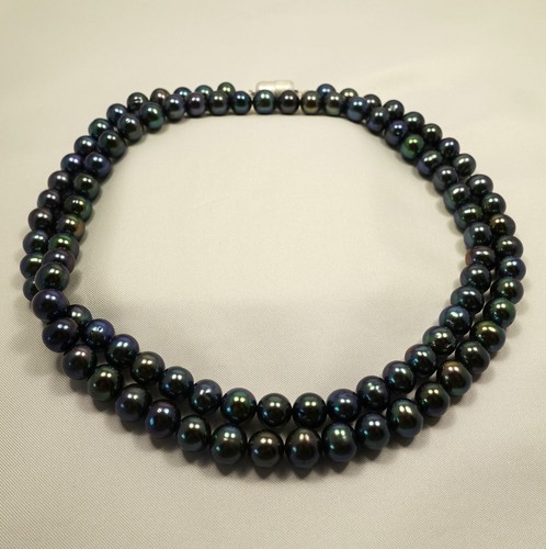 Lange tahiti perlen kette - perlen,