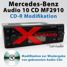 CD-R Nachrüstung Umbau für Mercedes Audio 10 CD MF2910 Radio gebrannte CDs