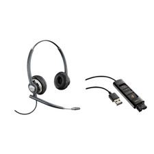 Plantronics Encorepro HW720 Binaural Headset +DA80 Audio Prozessor für Computer