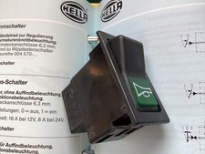 Horn,Hupen Schalter Hella grün,Ein/Aus Schalter grün,Wechselschalter Hella grün