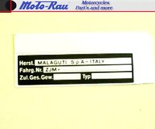 Malaguti Typenschild Aufkleber Roller Motorroller Moped  ZJM  