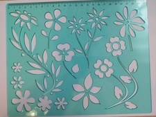 Schablone-Blumen-Blüten