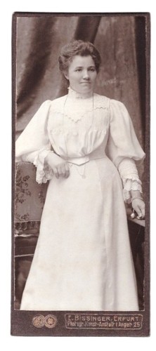 Cdv foto 1900 junge frau - cdv,