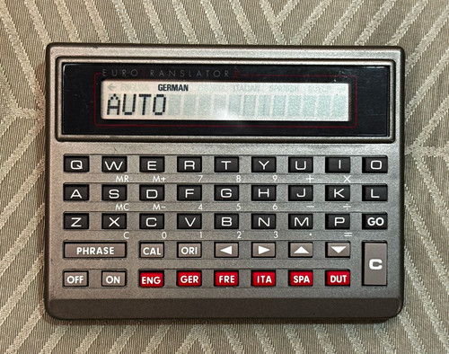 Sharp hexaglot euro translator - euro,