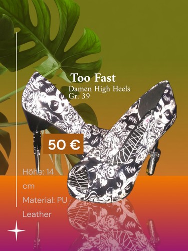 Gothic skelett high - gothic, heels