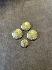 Christian DIOR Vintage Knöpfe Goldfabren 3x Groß 1x Klein