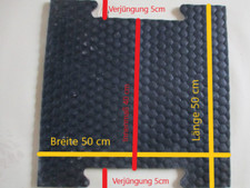 Vollgummimatten JANA B-Ware, Gummimatten SET: 4 Stk. = 1m²