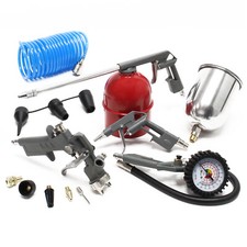 Druckluftgeräte Set 13 tlg Druckluftpistolen Druckluft Düsen Spiralschlauch