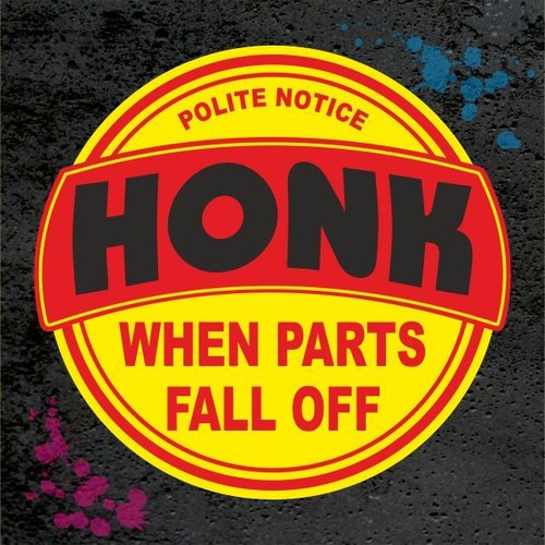 Honk sticker oldschool hotrod - sticker,