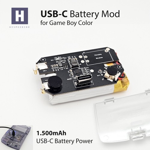 Hispeedido usb 500mah - usb-c, 1.500mah