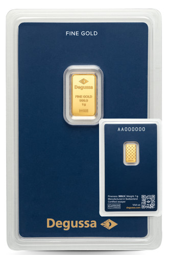 Goldbarren gramm degussa - goldbarren, 1