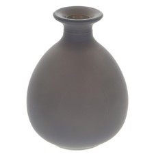 Blumenvase Grau Milchglas
