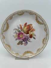 KPM Zierteller - Blumenbouquet mit tollem Goldrand  Ø 21,5 - Selten,  Nr 47/74