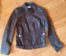 trend y Vintage tolle Echt Leder Jacke Blouson Gr.36 S/M robust hochwertig