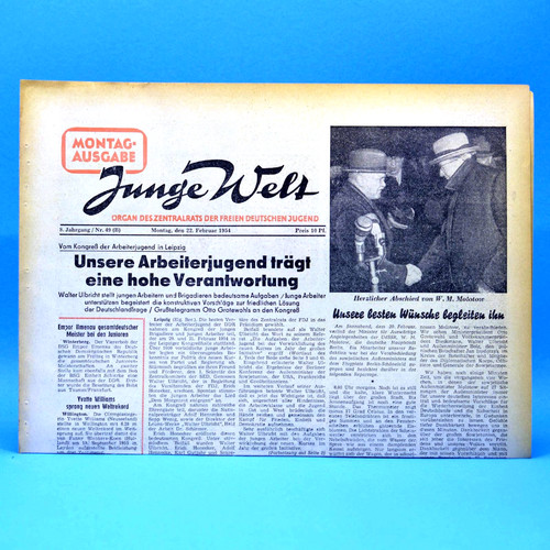 Junge welt 1954 - junge, 22.02.1954