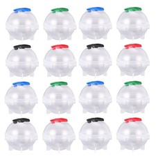 16 Stück 2" Eiswürfel Ball Maker Tray Silikon Kugel Runde Form Whiskey Cocktails