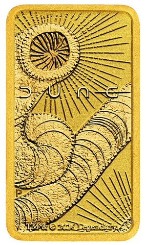 Dune gold minted bar - 1g,