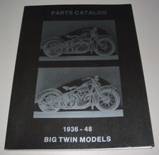 Parts Catalog Harley Davidson Big Twin Models 1936 - 1948 Ersatzteilkatalog!