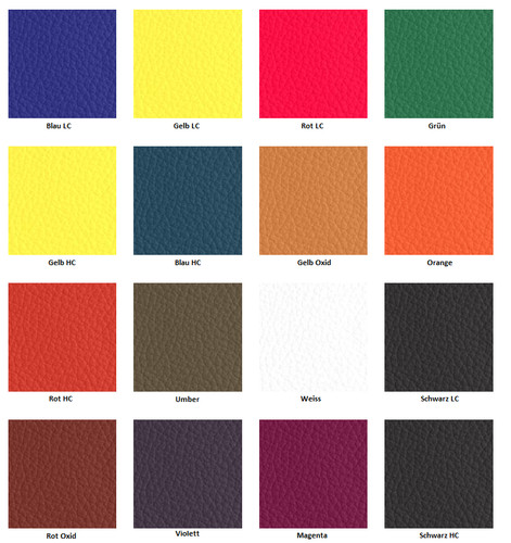 Leder farben set 16 - set,