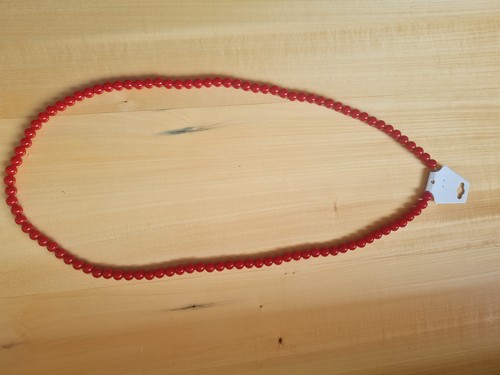 Damenkette rot 102 lang - damenkette,