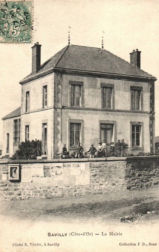 Cpa savilly - (côte, d'or)