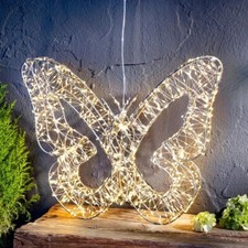 LED-Deko Stern "Schmetterling" 960 LEDs, 38cm LED Licht Dekoration Wohnungsdeko