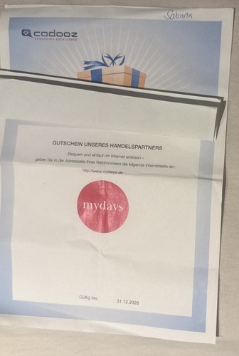 Mydays gutschein - mydays,