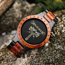 Herren Holzuhr Viking Edition