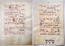 Antiphonar Antiphonary Pergament vellum Handschrift manuscript 15th century A74
