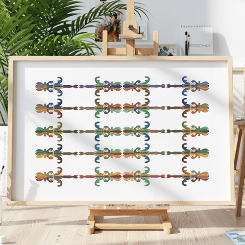 Ornamente muster v21 schablone - v21,