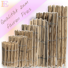 Staketenzaun Haselnussholz