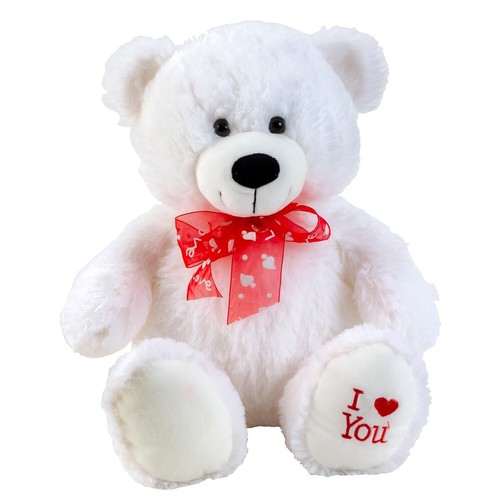 Teddybär weiß mit - cm,