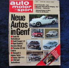 Auto Motor Sport AMS 5/1982  Audi Coupe 5E, Porsche 911 SC Mercedes 280 SE, XR 2