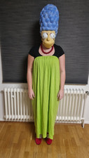 Die Simpsons Marge Simpson Kostüm Vollgummi Maske Schuhe Kette Kleid Karneval...