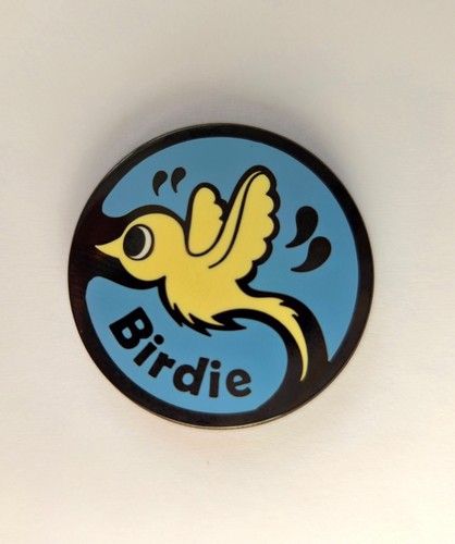 Birdie yellow geocoin - birdie,