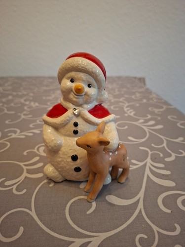 Goebel schneemann mit reh - goebel,