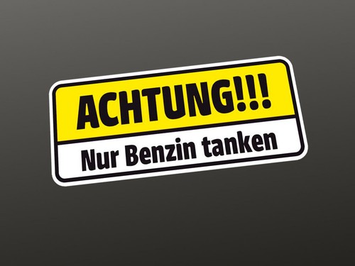 Achtung nur benzin tanken - 5,