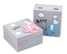 Babyfant Box Blau Rosa