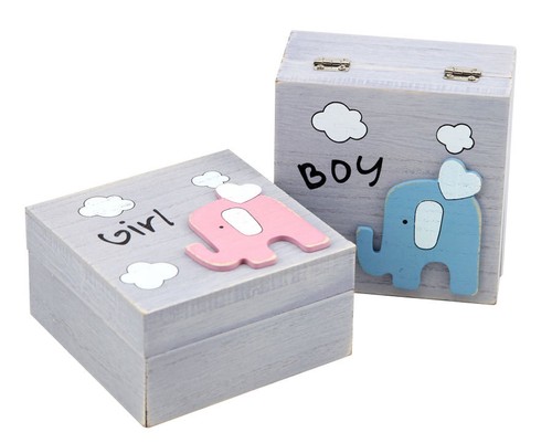 Babyfant box blau - box, rosa