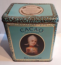 alte Blech Dose Cacao Bensdorp  franz. Aufschrift Kakao Vintage